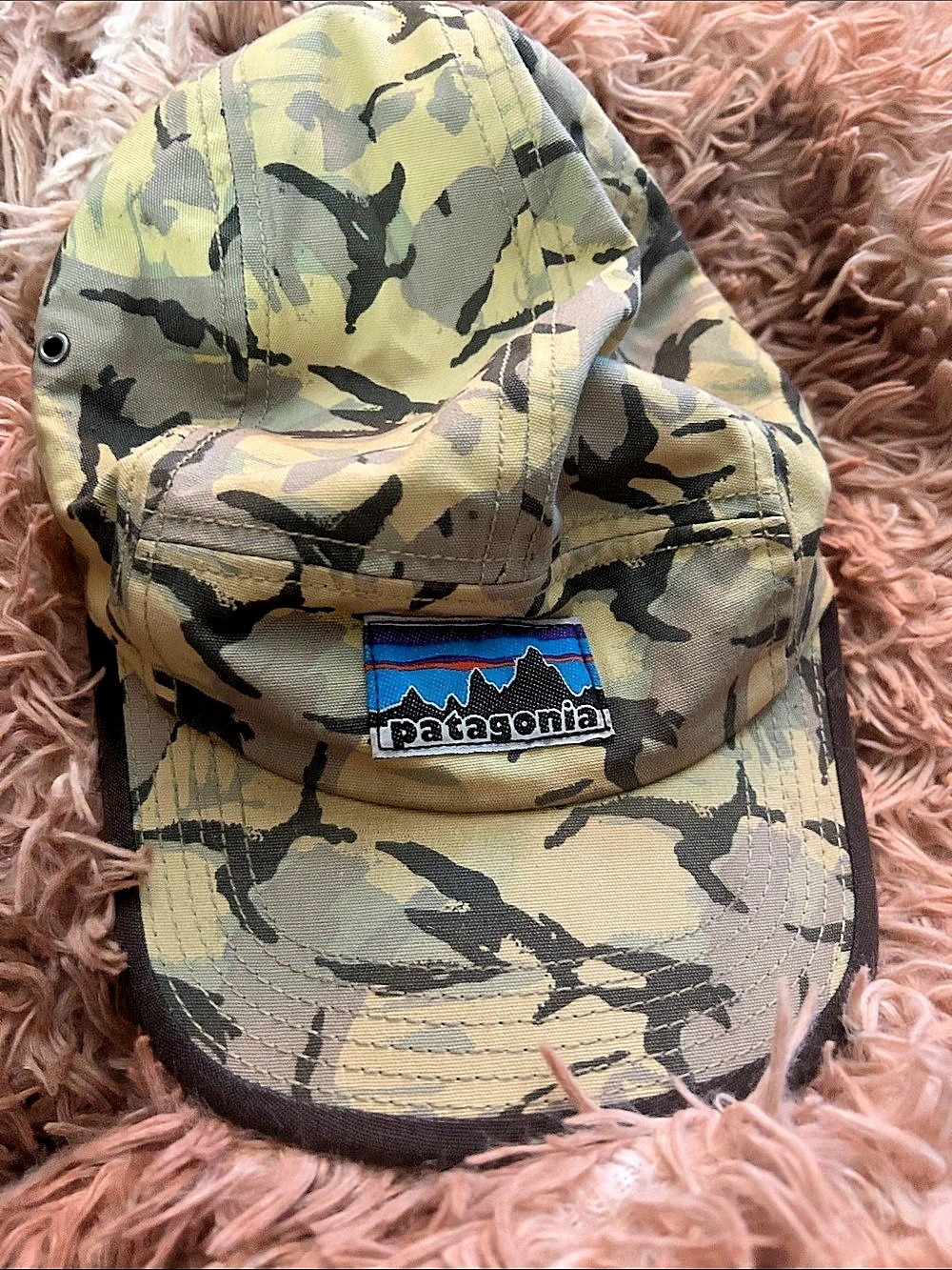 Patagonia Camo Organic Cotton Hat in Green & Black